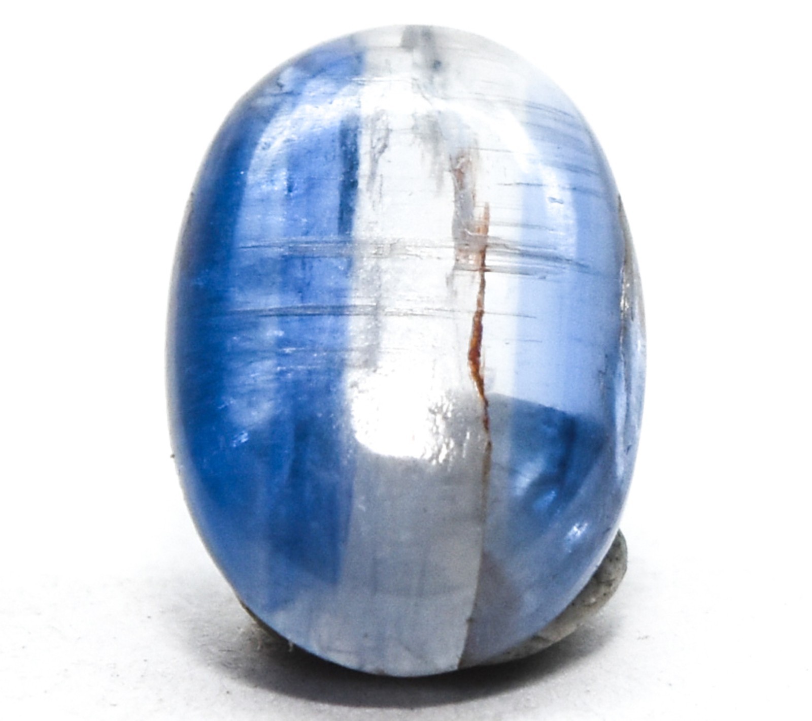 3ct 11mm Blue Clear Kyanite Cabochon Polished Gemstone Crystal Mineral Cab Kenya