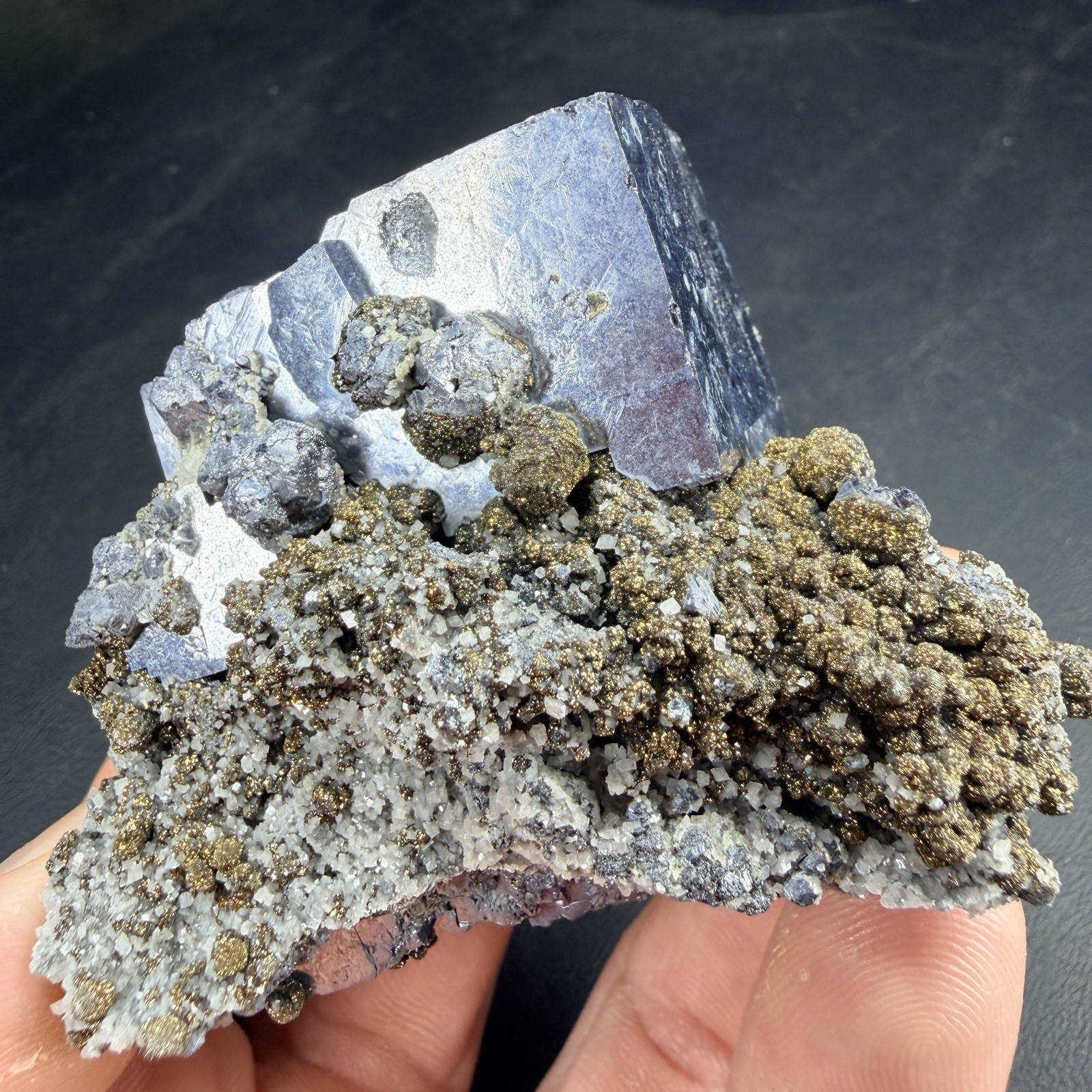 Galena Chalcopyrite Dolomite Crystal Combo / Missouri *Video*