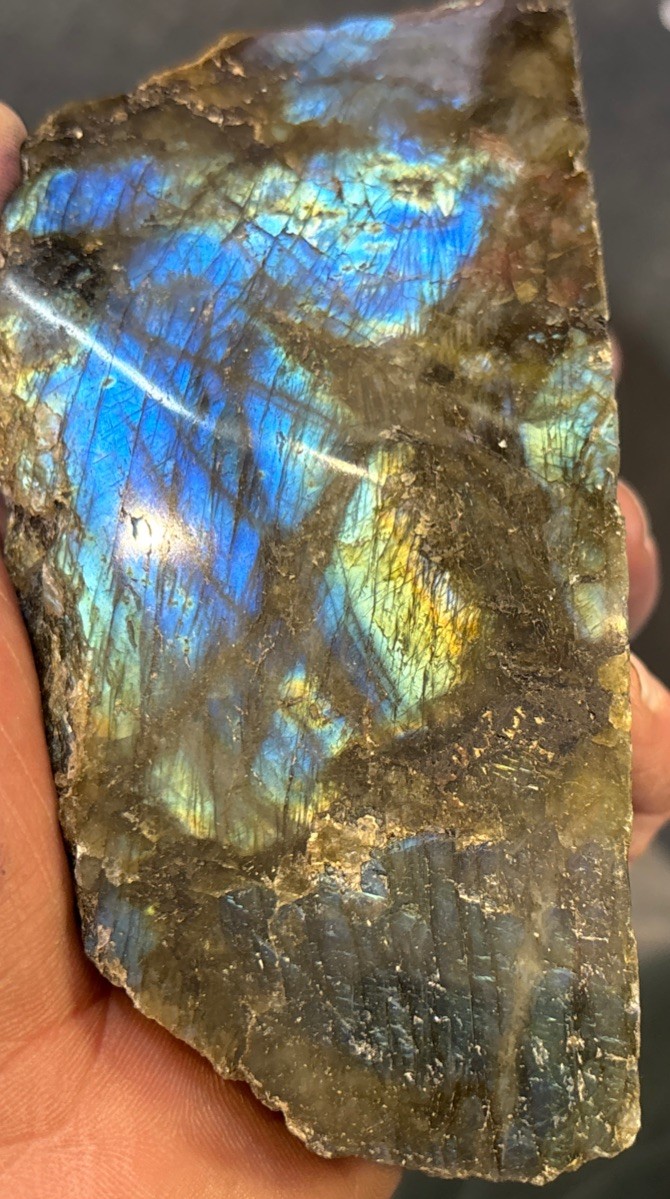 Labradorite Polished Face Madagascar 657 grams