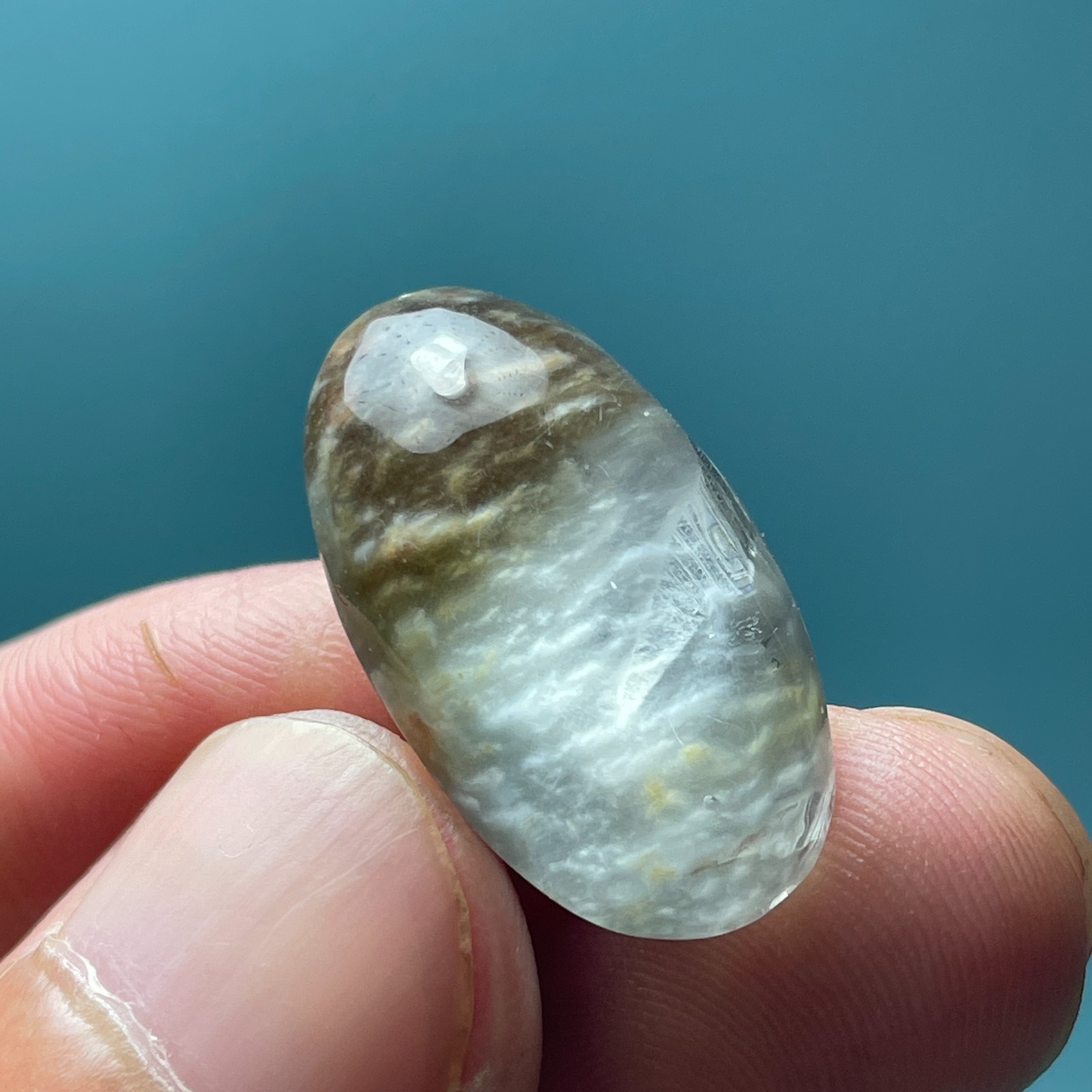 23Ct Natural Clear Beautiful Blue Dumortierite Crystal Quartz Polished Specimen