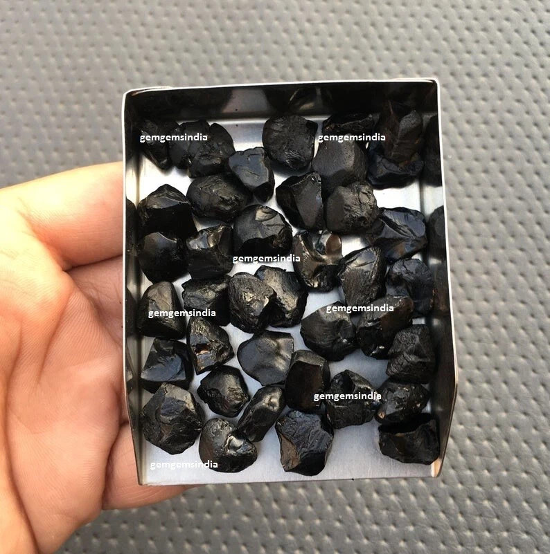 Gorgeous Black Spinal Raw 10 Piece Size 12-14 MM Spinal Rough Gemstone Jewelry