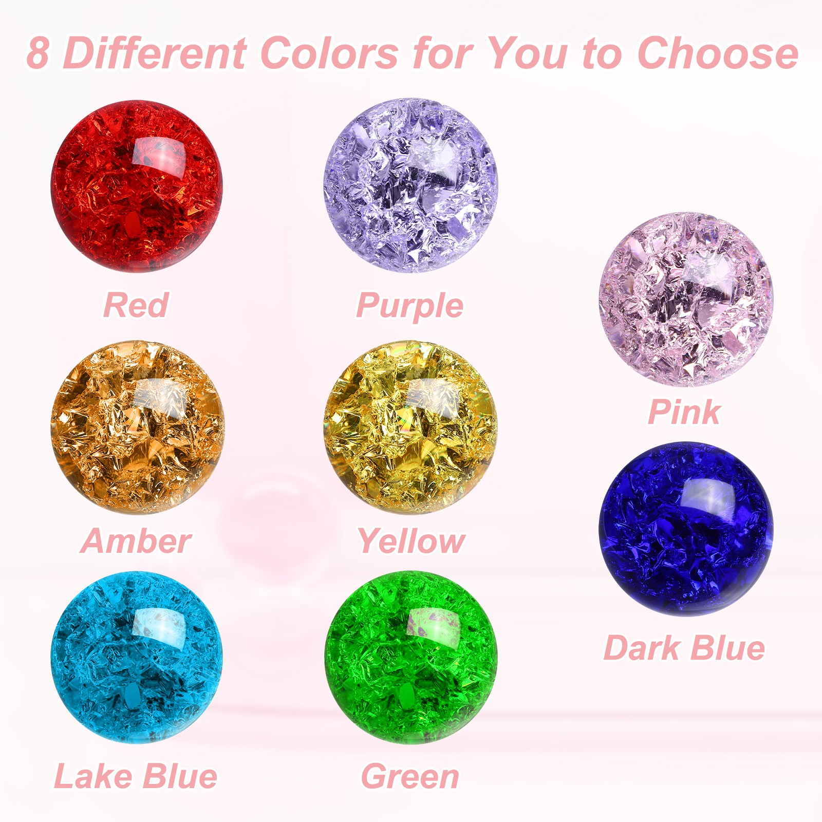 Round Crystal Sphere 50mm 2″ Decorative Sphere Crystal Ball Lake Blue