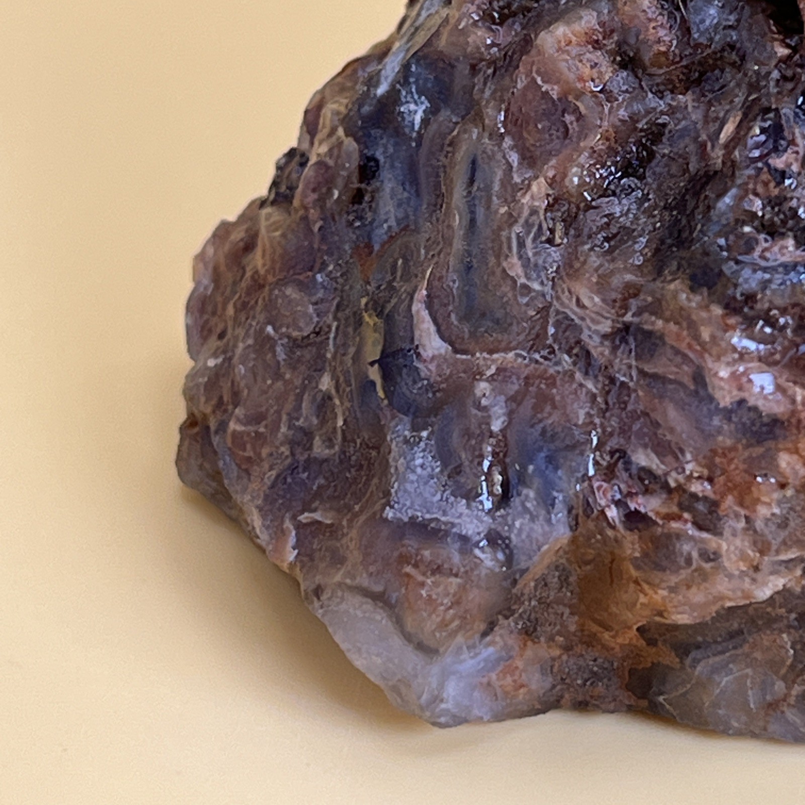 Wild/Raw Crazy Lace Agate 290g Cabbing Slabbing Cut on One Side