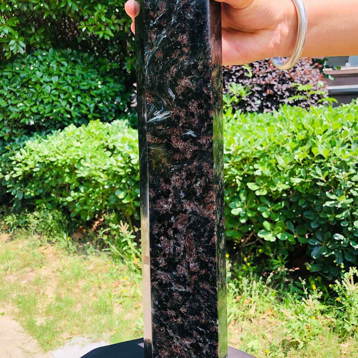 16.23LB Natural Fireworks Stone Obelisk Quartz Tower Crystal Wand Point Healing