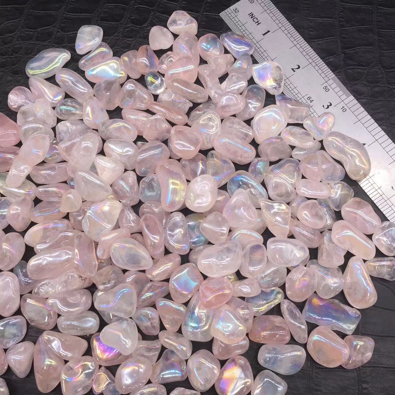 Angel Aura Natural Pink/Rose Quartz Crystal Tumbled Stone Healing Decorate 100g