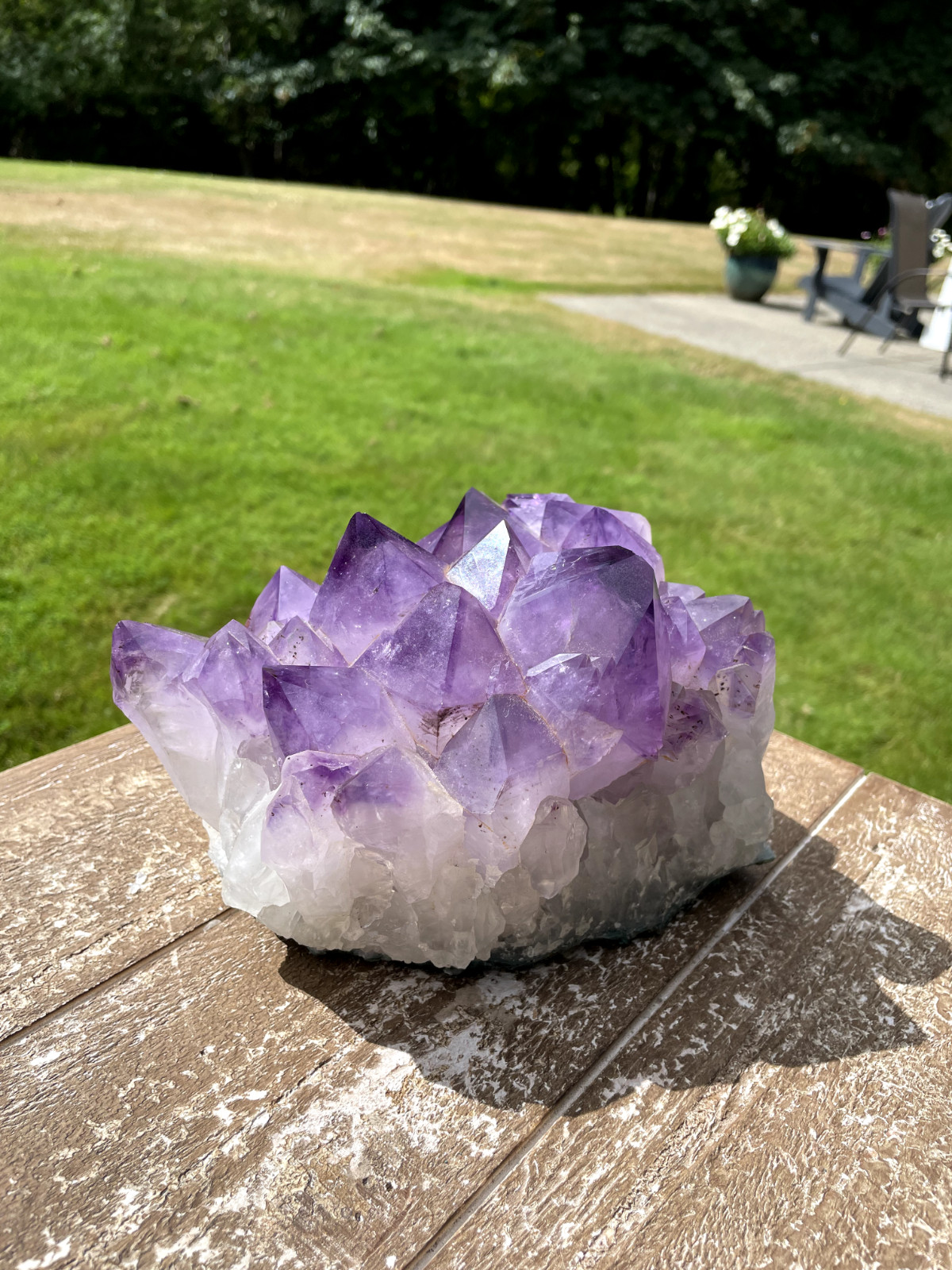 Brazil Amethyst Crystal Geode Cluster 9 pounds