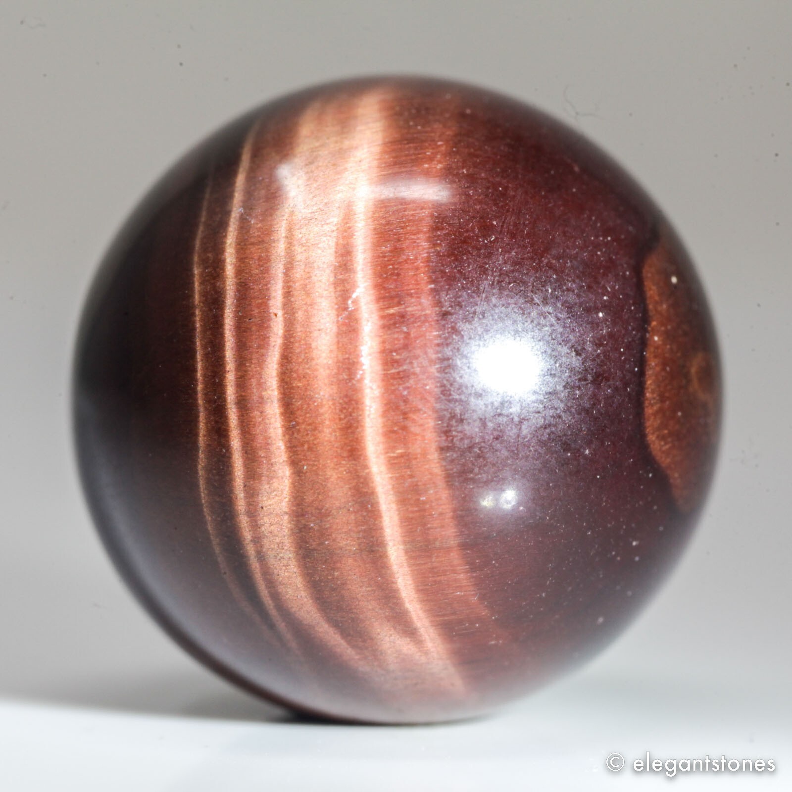 25g26mm Red Tiger Eye Sphere Crystal Ball Natural Quartz Healing Gemstone Chakra