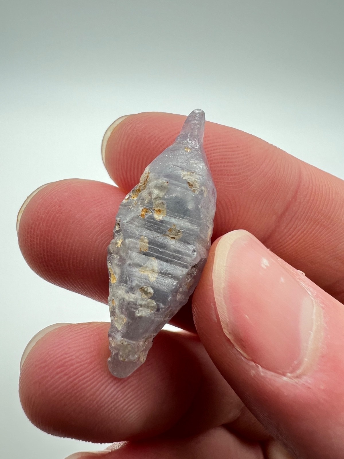 Gem Blue Double Terminated Sapphire Crystal, Mineral Specimen from Sri Lanka