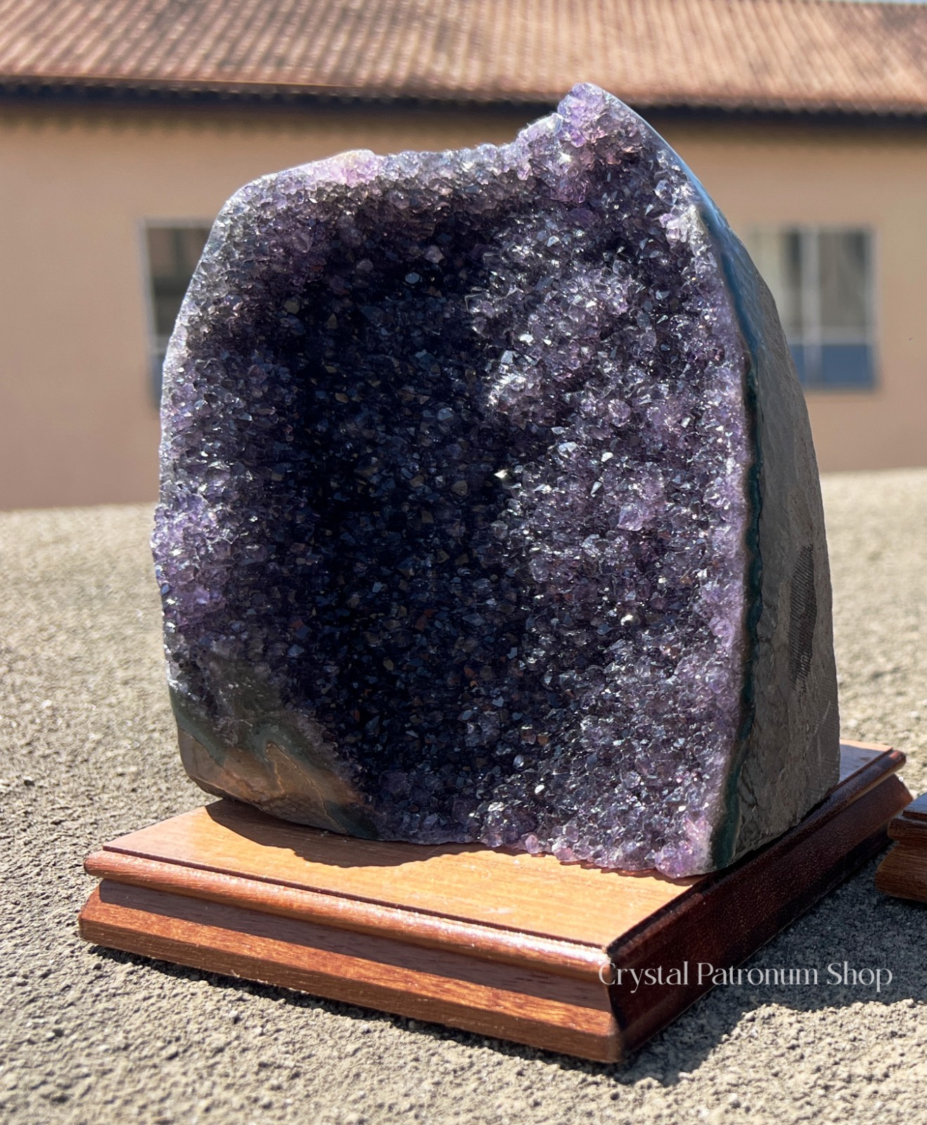 1.5kgNatural Large Amethyst Crystal Cluster, Raw Amethyst Geode, Purple Amethyst