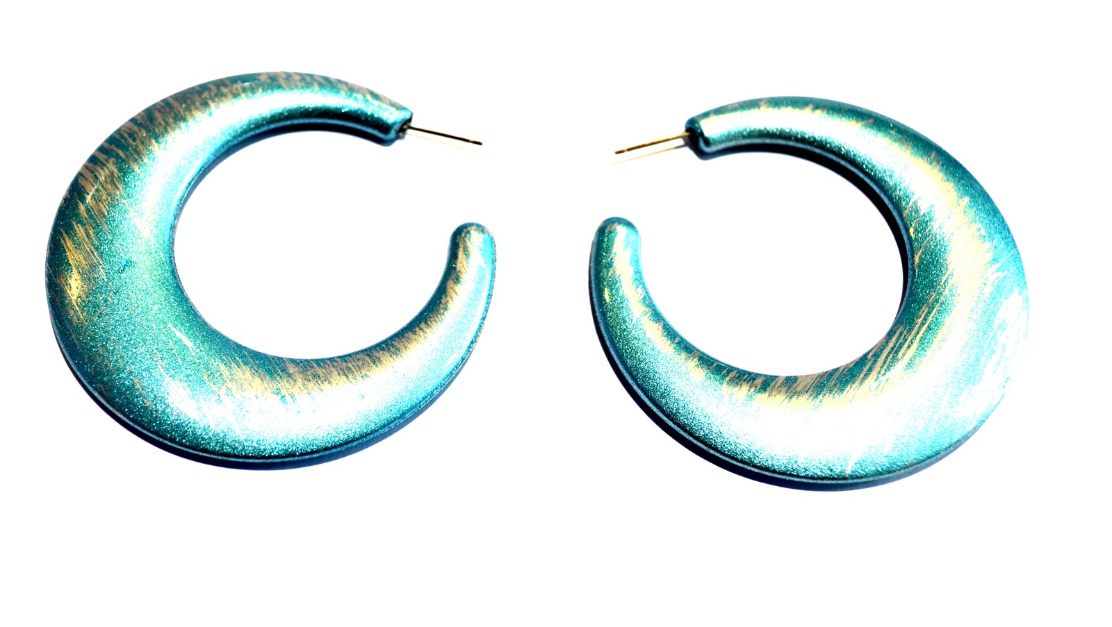 blue and silver hoop earrings Jewelry