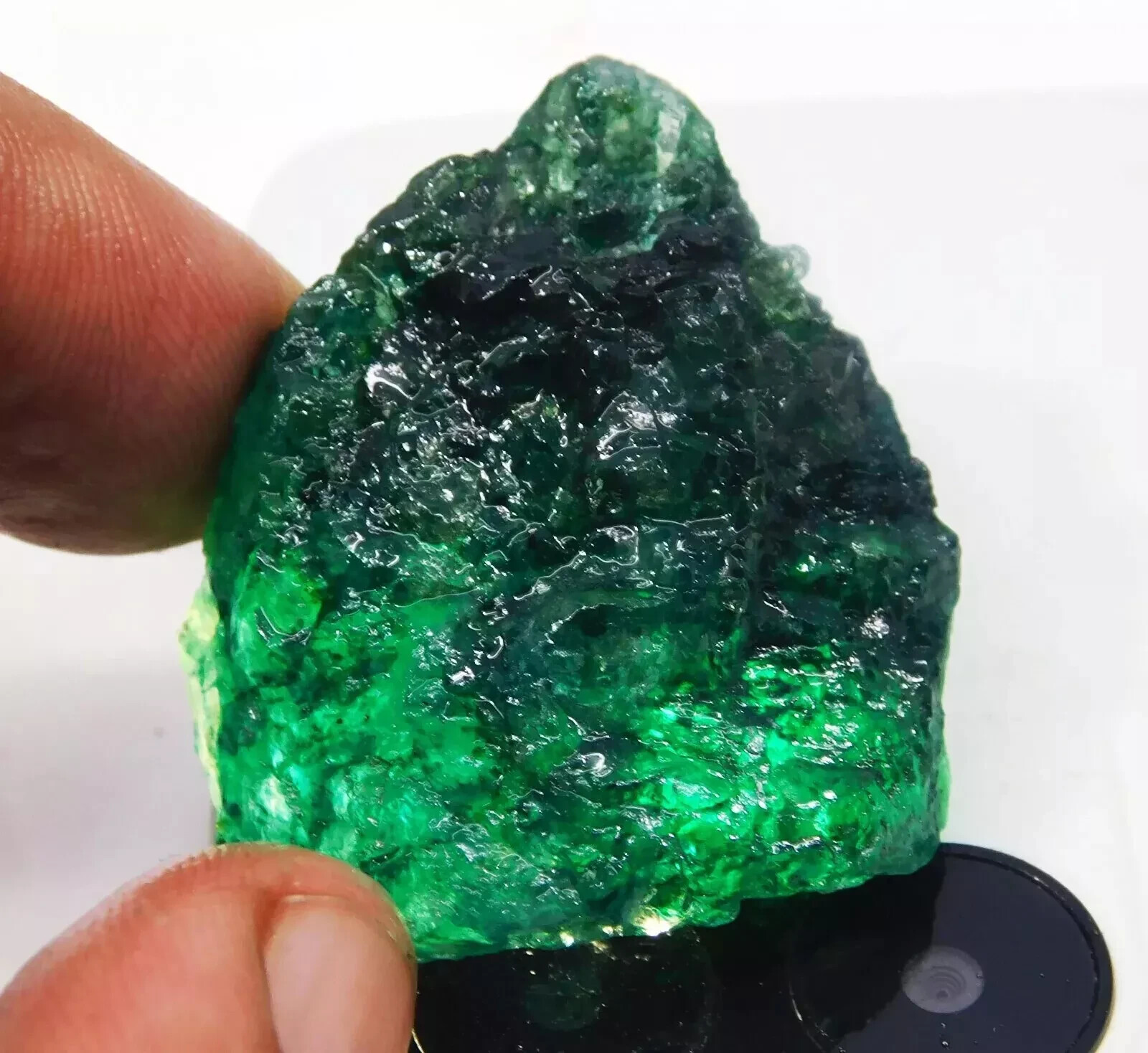 170-200 Carat Colombian Green Emerald Rough – Natural Uncut Gemstone Earth Mind