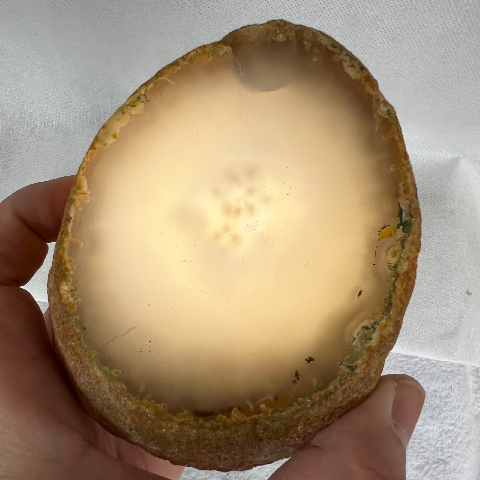Natural Enhydro Agate | Water Agate | Ancient Water Bubble Crystal Healing 638G