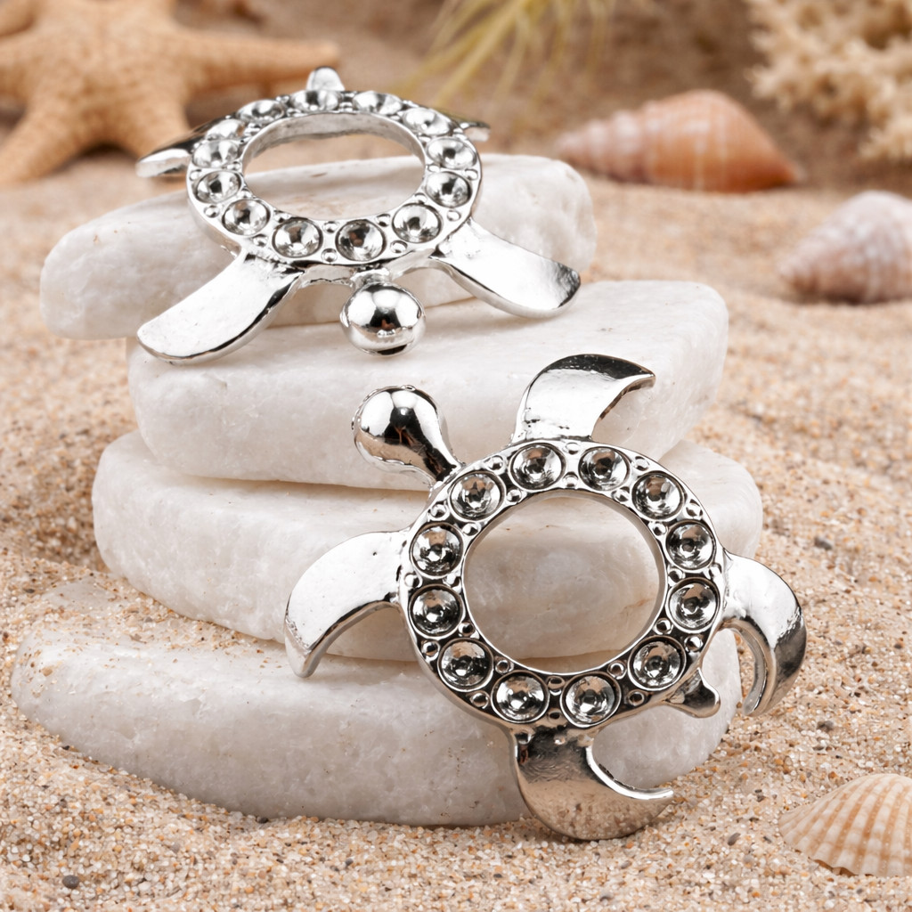 Silver Plated Alloy Turtle Sphere Stand Crystal Display Holder Spiritual Decor