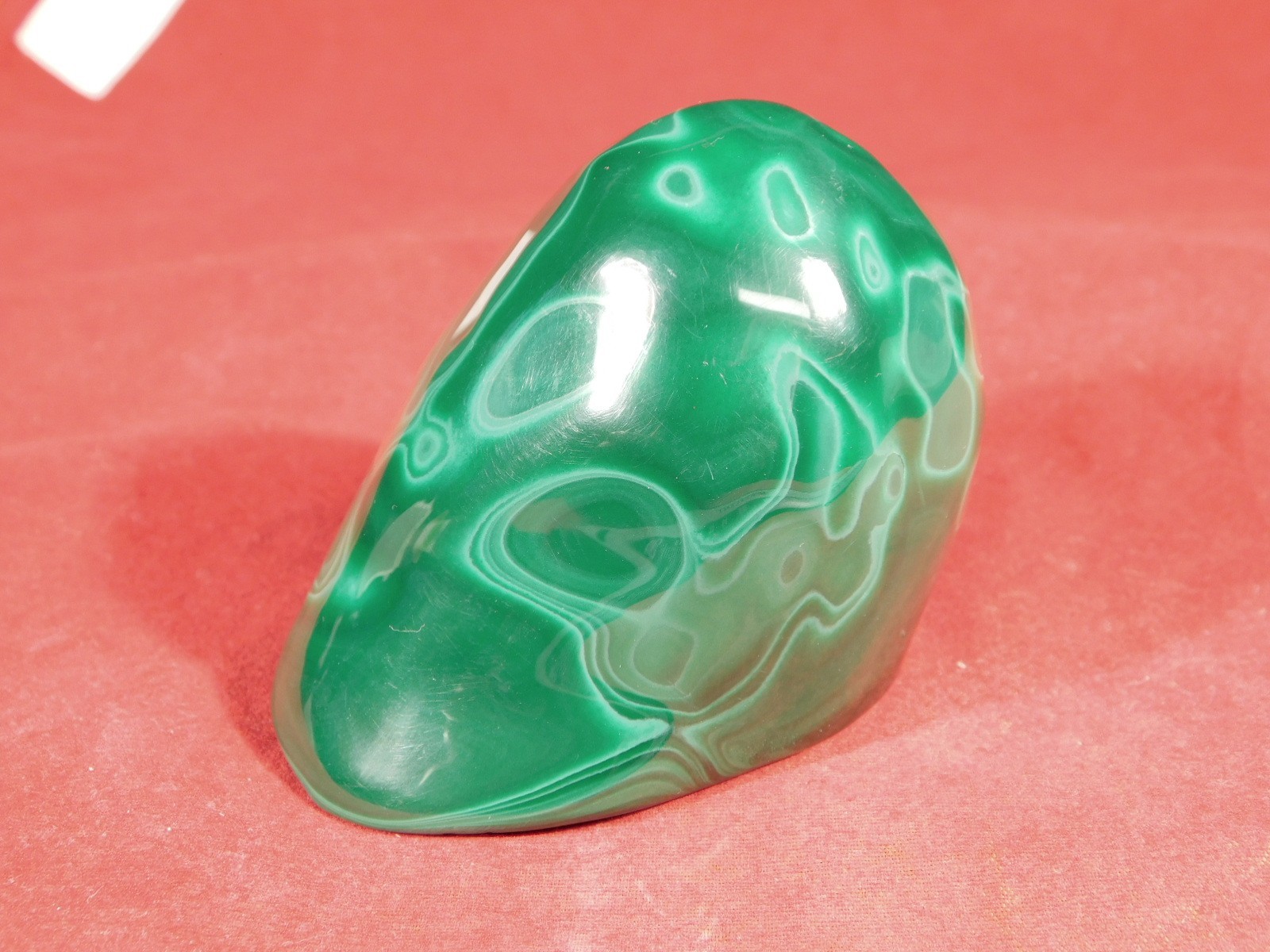 Big! Polished Deep GREEN Malachite STALACTITE or Stalagmite From the Congo 356gr