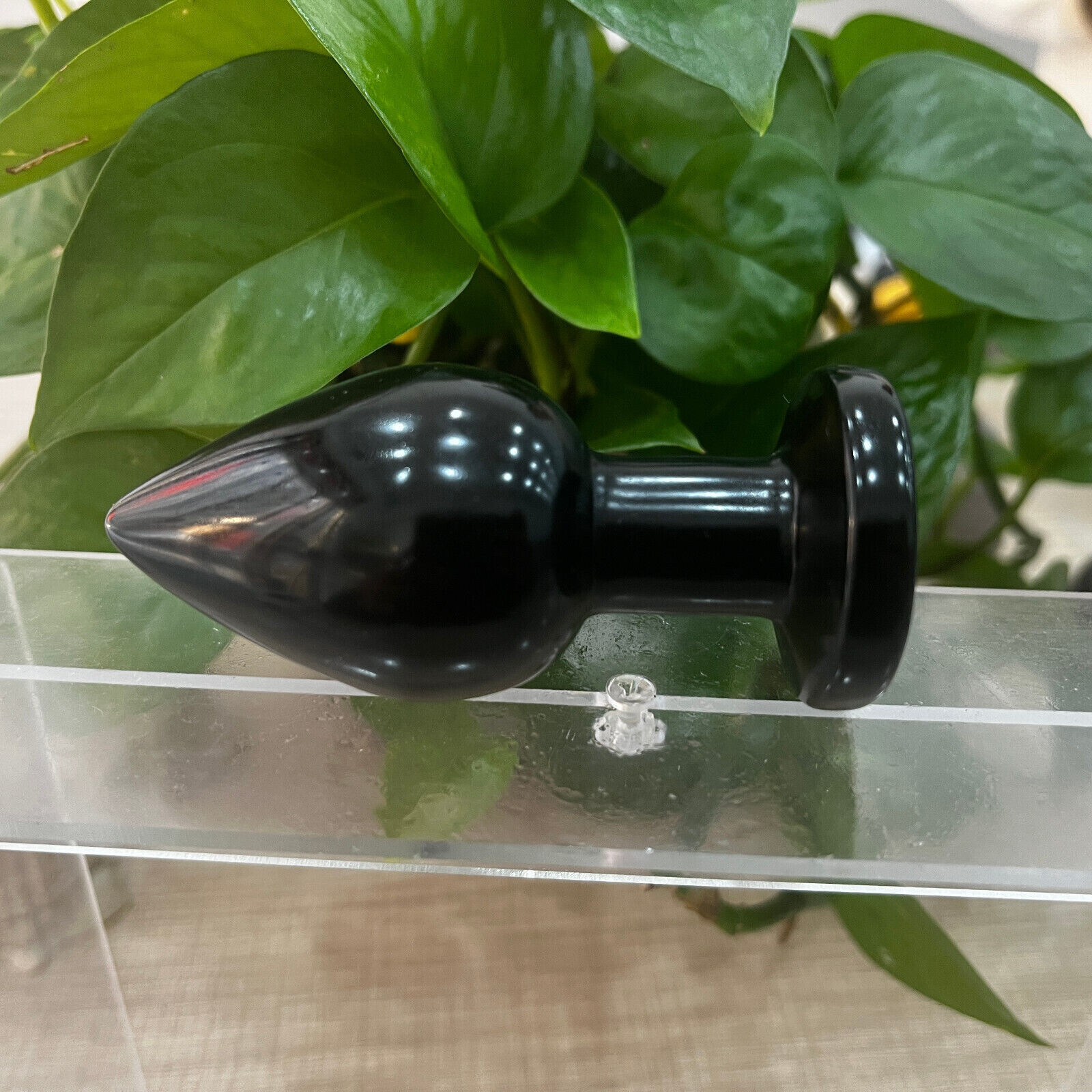 1PC Natural Black Obsidian Crystal Massage Yoni Wand Healing for Women Gift