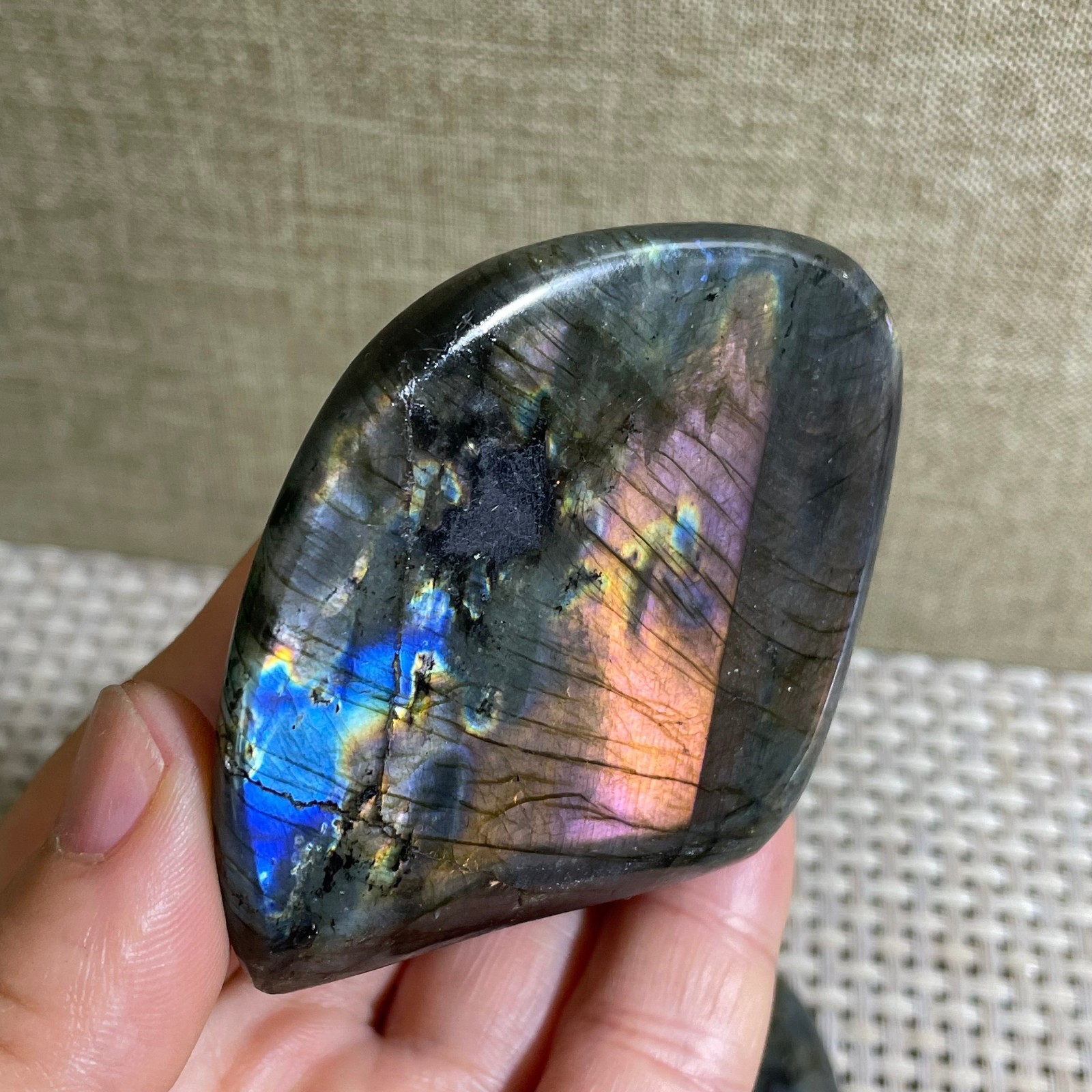 Natural Labradorite Crystal gemstone rough original Specimen 137g