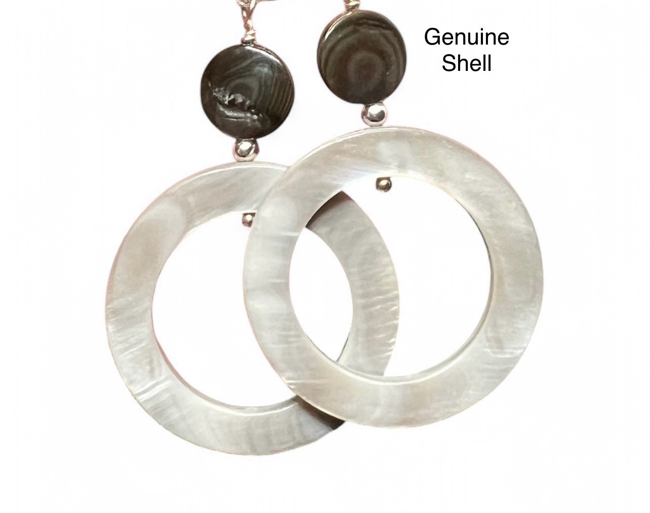 Genuine Hoop Shell Handmade Earrings – Beautiful