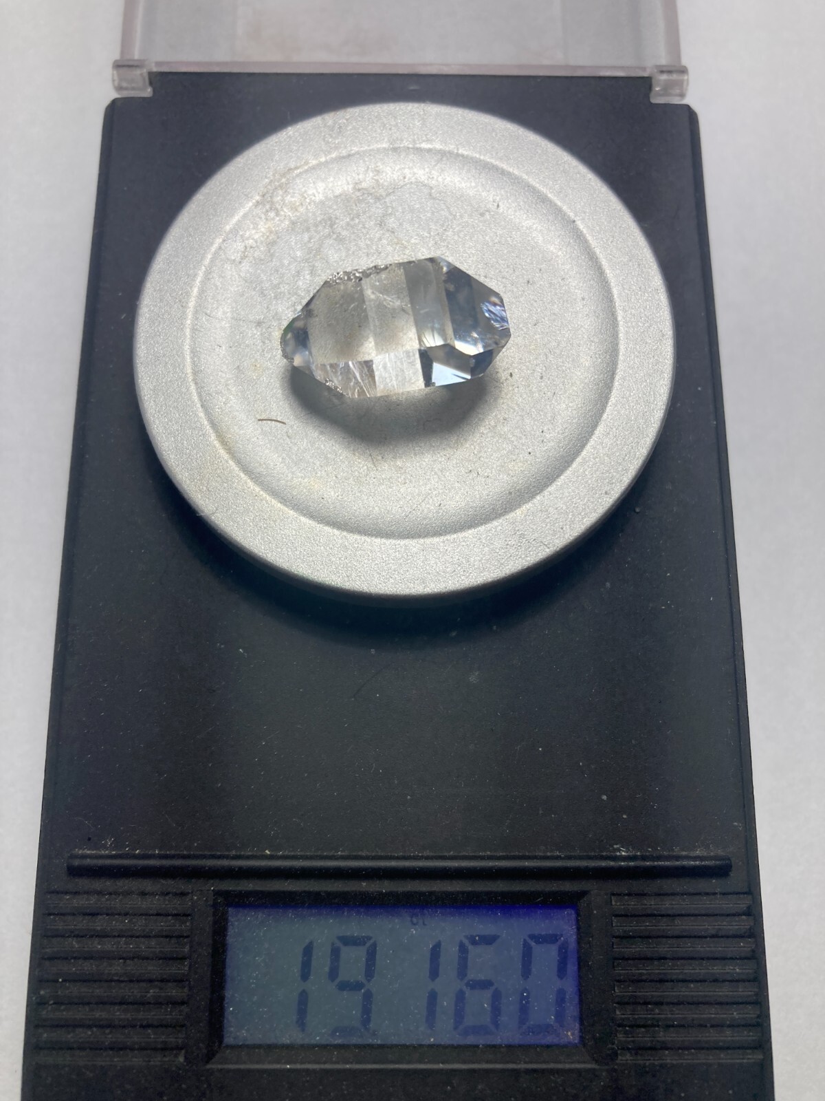 Herkimer NY AA + Diamond NEW TREASURE BOX 20mm x 16mm, 19.15ct sec B1