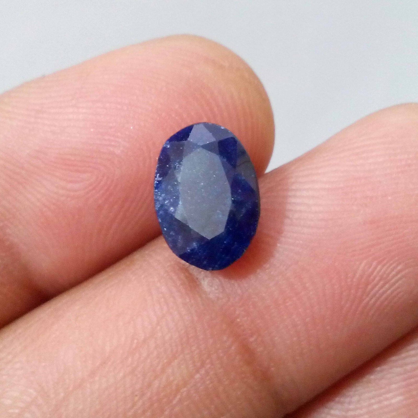 Wonderful Top Blue Sapphire Faceted Oval Shape 5.85 Crt Loose Gemstone