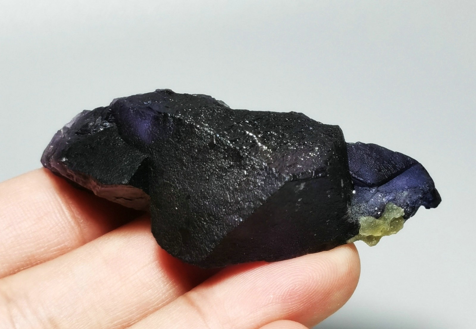 Rare Natural Purple Octagonal Fluorite Mineral Specimen China