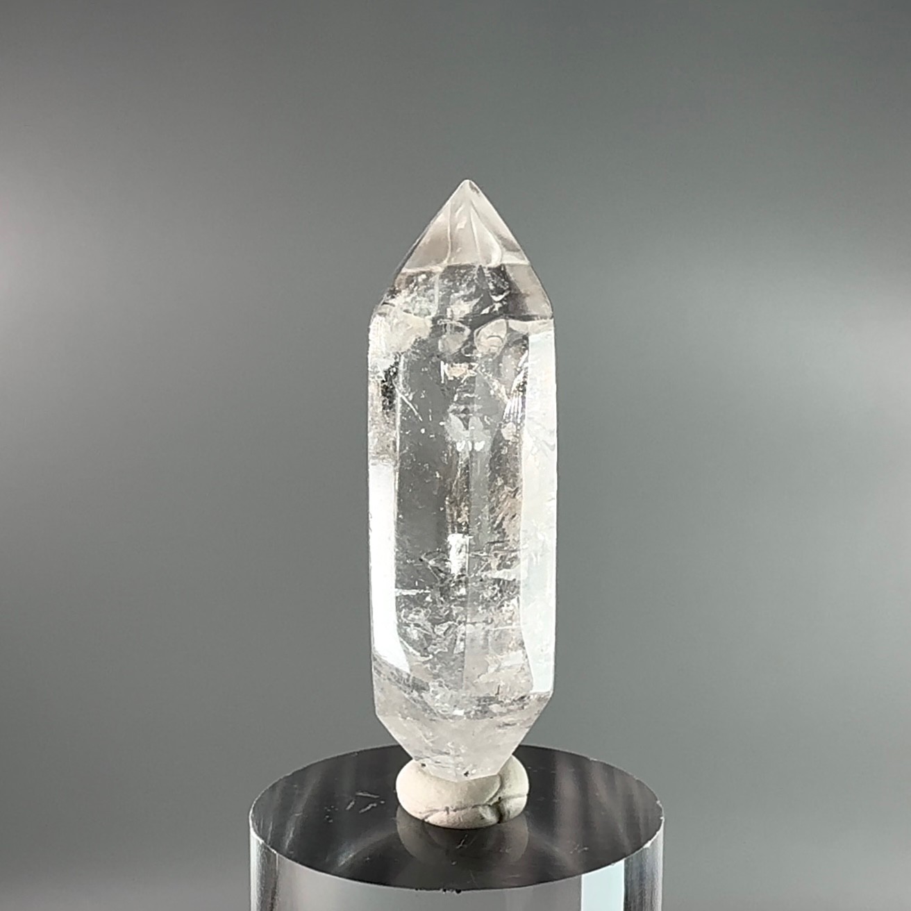 3 Moving Bubbles! Rare Optical Rainbow Slightly Smoky Enhydro Quartz Crystal