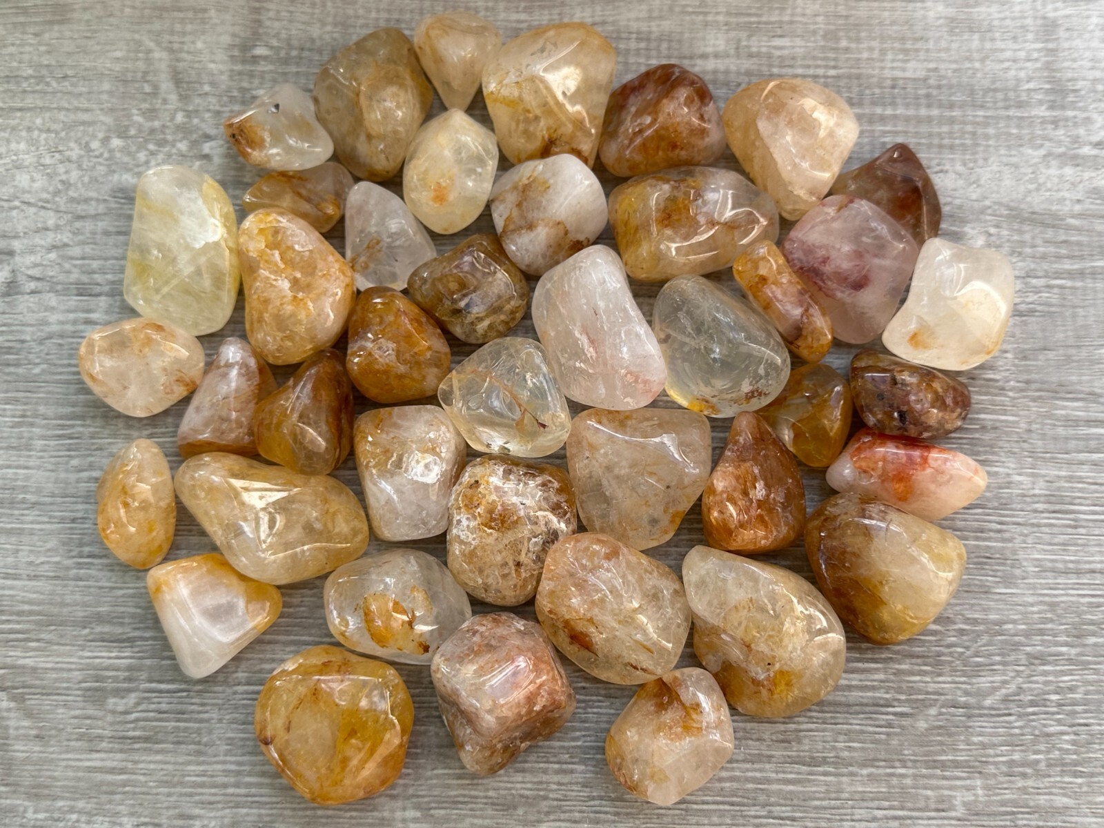 Grade A++Golden Healer Quartz Tumbled Stones 0.75-1.25″, Pick How Many