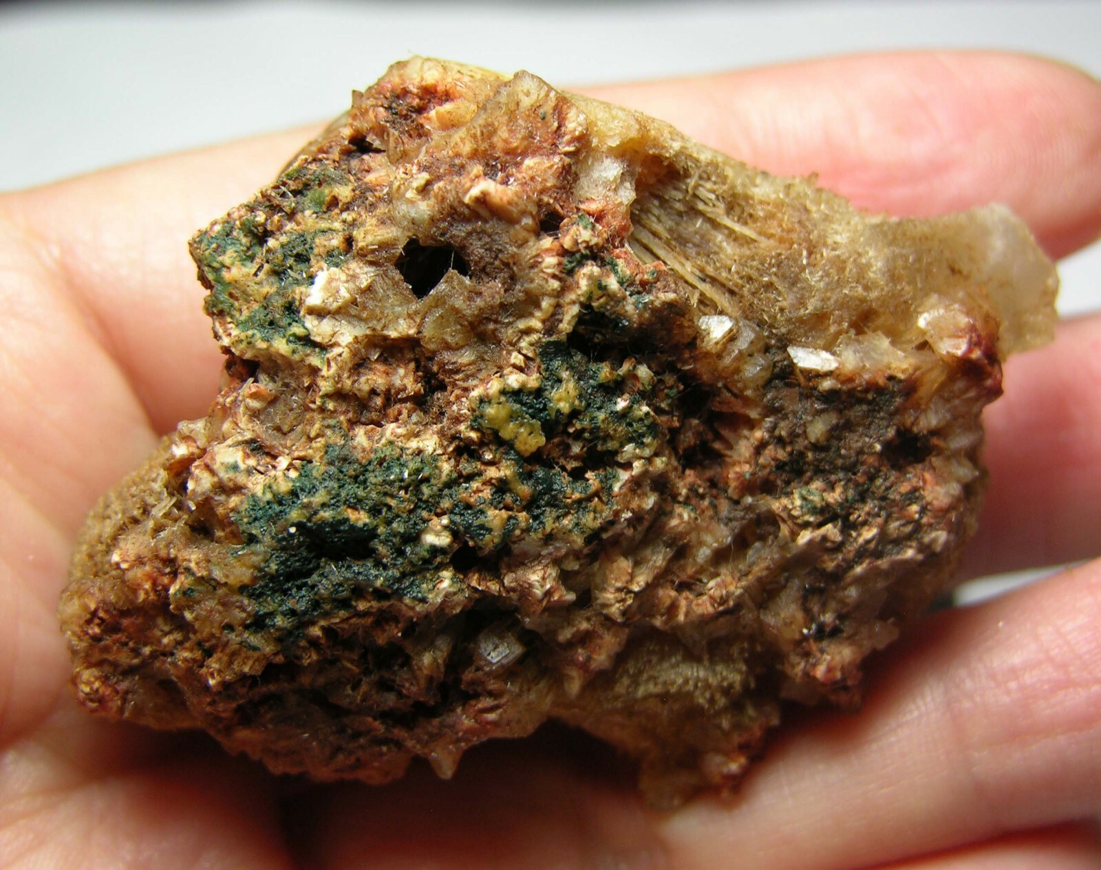 #9 India 2 1/4 in Brown Thomsonite Crystal With Stilbite Specimen 60.00mm