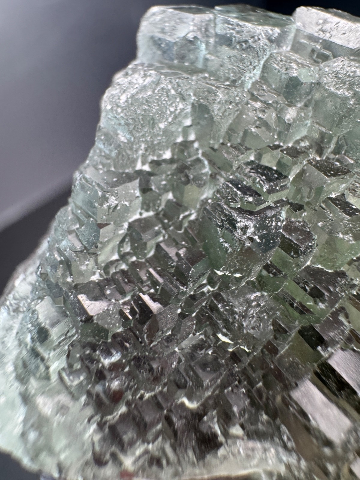 6692 Excellent Green Stepped Fluorite Fu Jian 152g