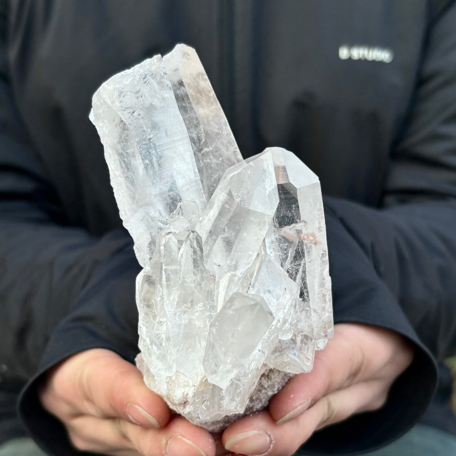 290G Natural white Crystal Himalayan quartz chunk mineralsls Specimen