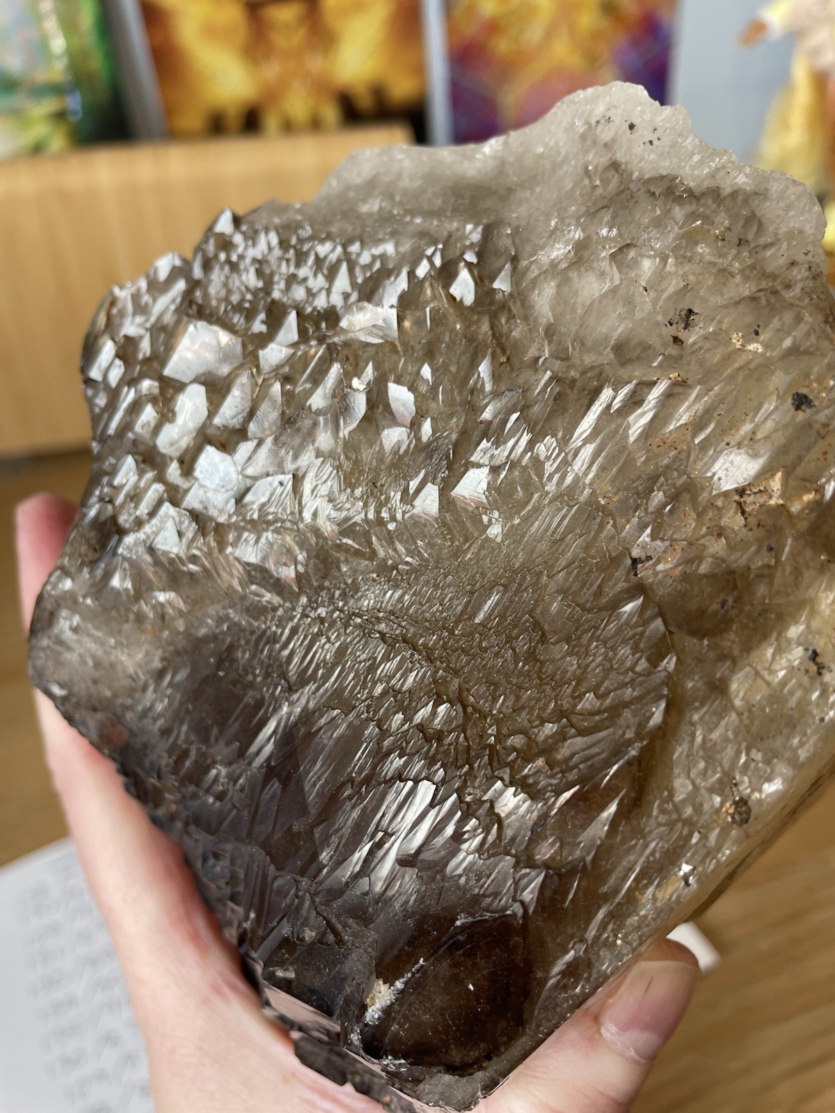 Large Elestial Smoky Citrine Statement Piece 1.85kg Stunning Crystal Quartz