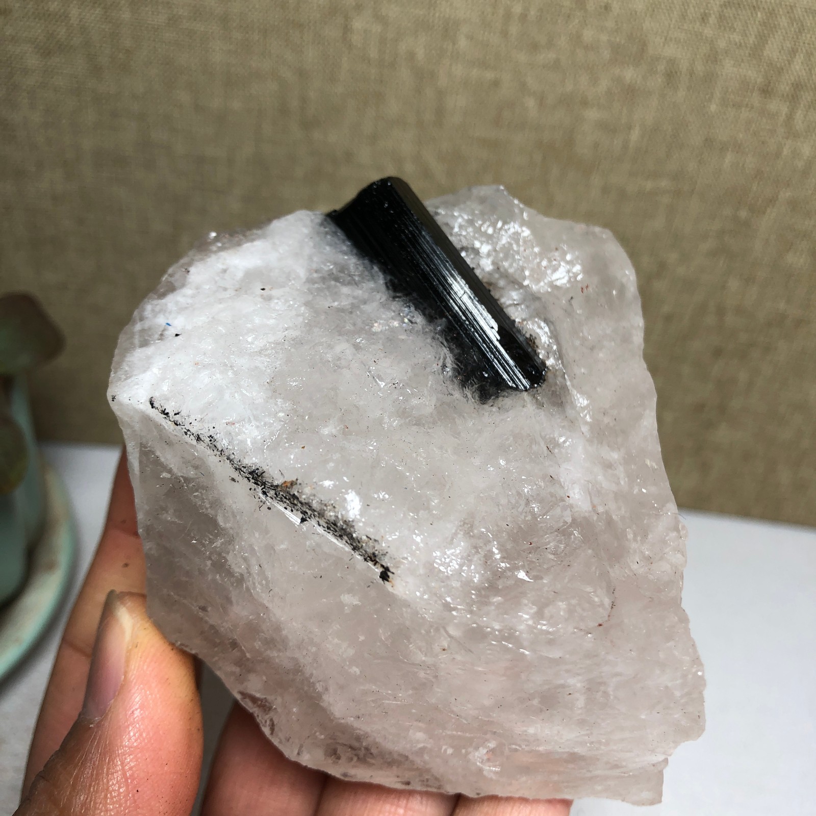 Natural tourmaline Crystal paragenesis gemstone original Specimen 290g A1684