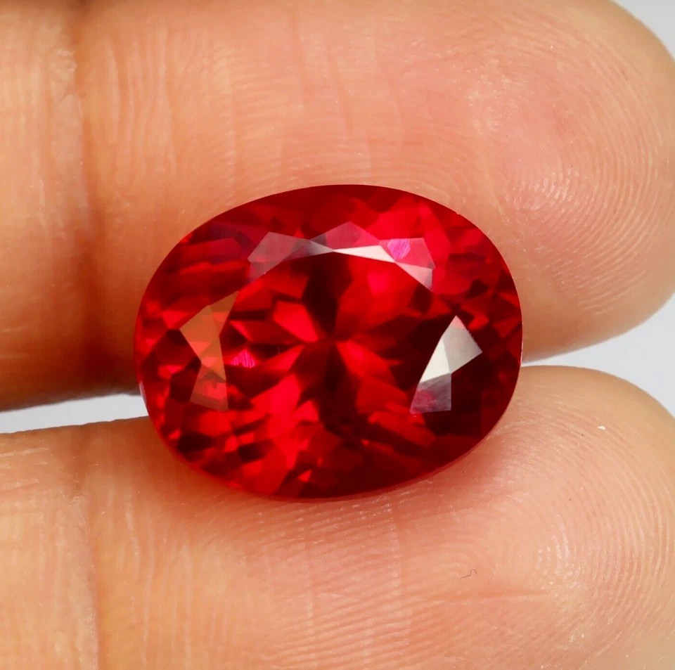 Natural Red Ruby Oval Loose Gemstone Jewelry Making Stone 10 Ct