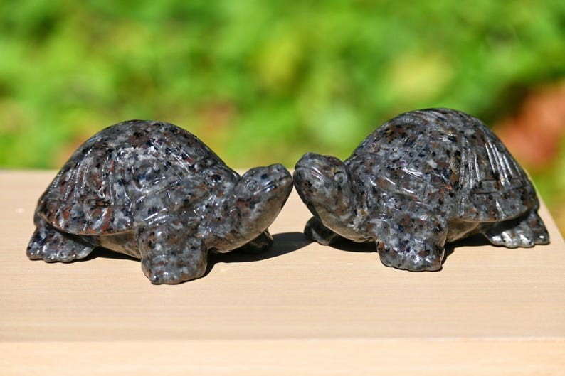 3.8″ Natural Yooperlite Tortoise Carved Reiki Healing Decor crystal Gift 1pc