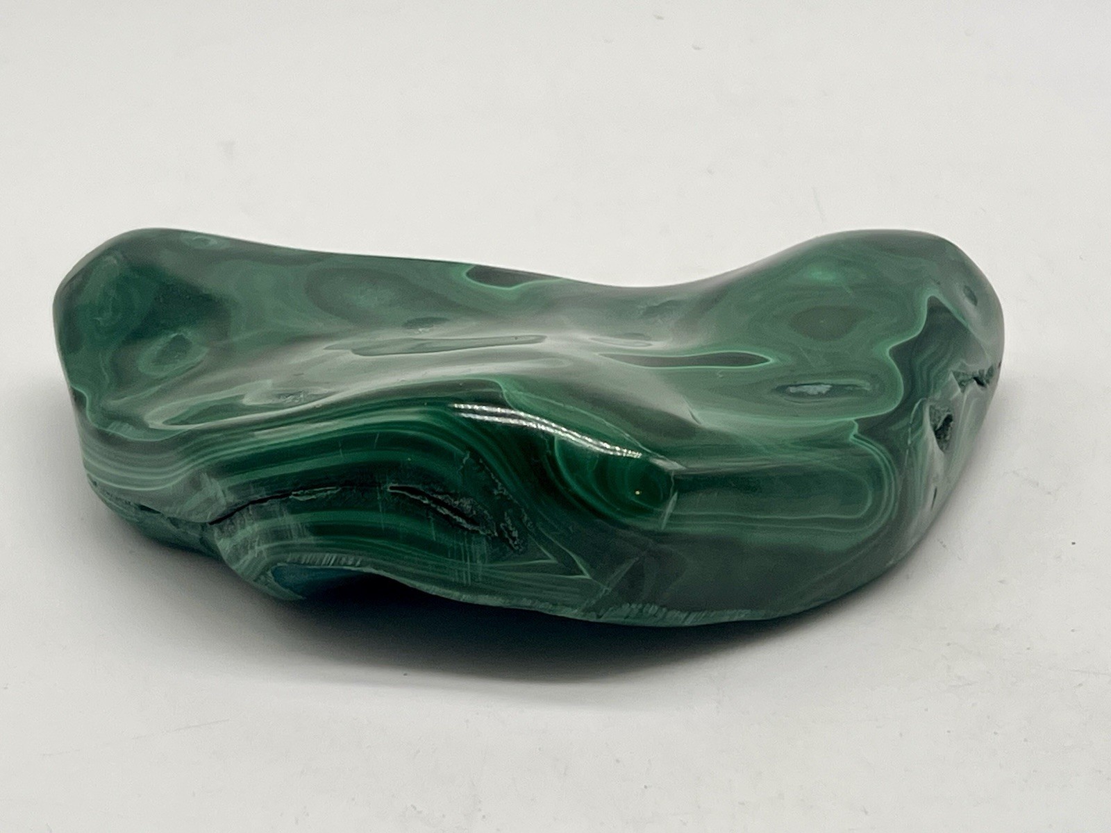 Polished Malachite Freeform Congo 426g (0.94 lb) Reiki Mineral Display Stone