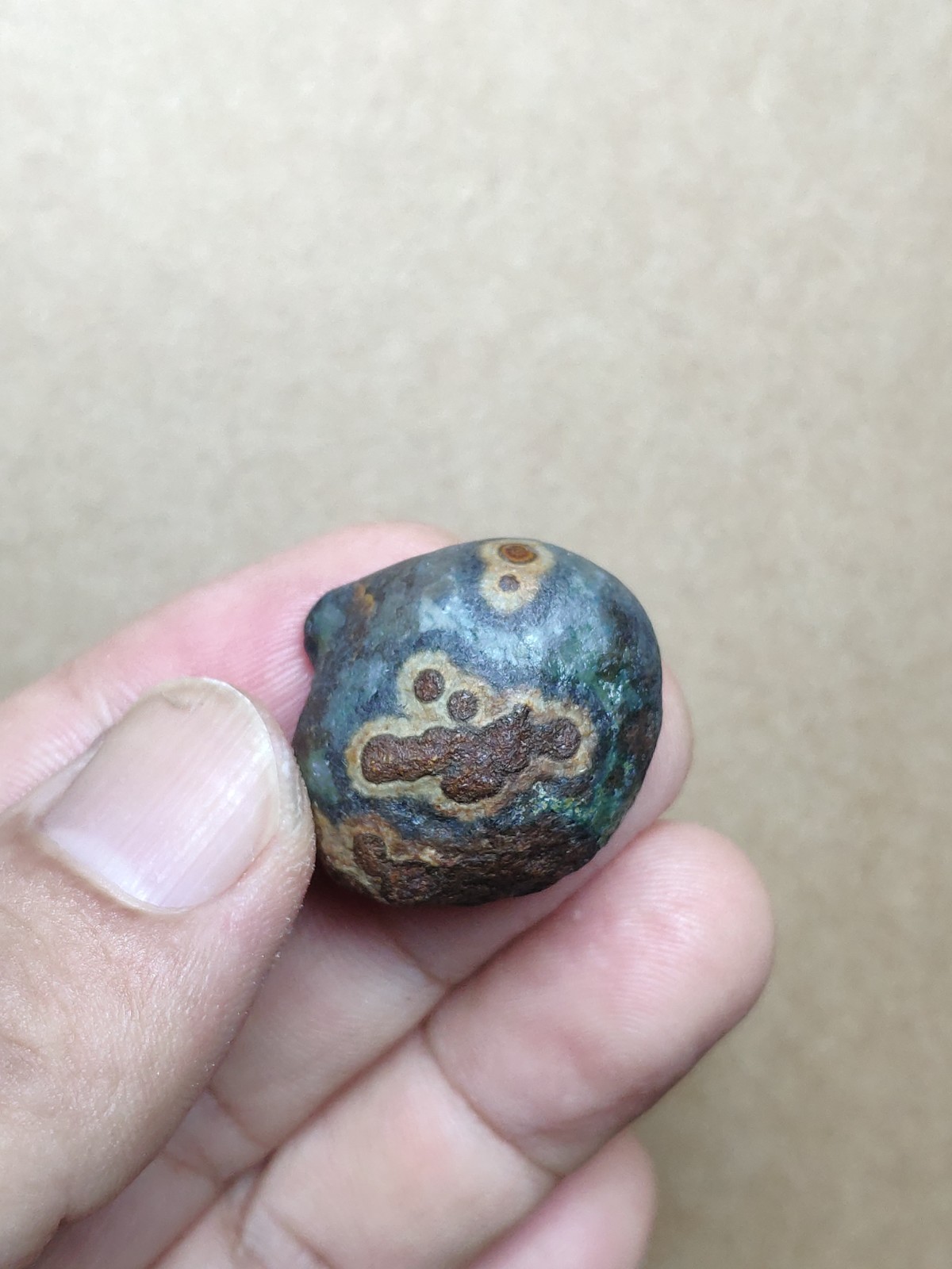 26mm Beautiful Natural Gobi Agate eye agate Landscape stone