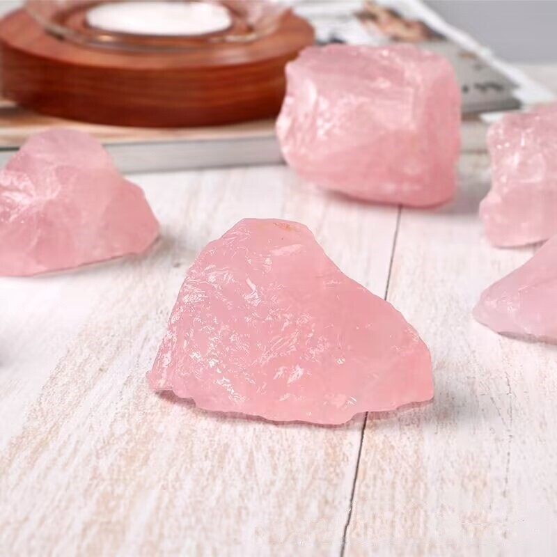 3-5cm Rose Quartz Raw Rough Stone Chunks Healing Reiki Energy Crystal Gifts 1PCS