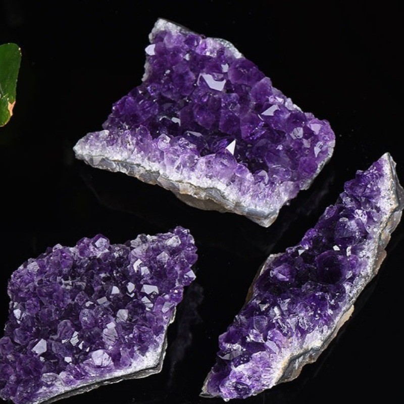 Natural Amethyst Geode Cluster Purple Crystal Healing Reiki Mineral Specimen