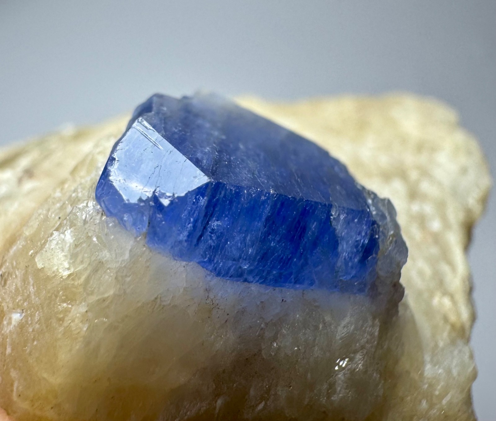 192 Gr Blue Hakmanite Crystal On Matrix From Badakhshan Afghanistan