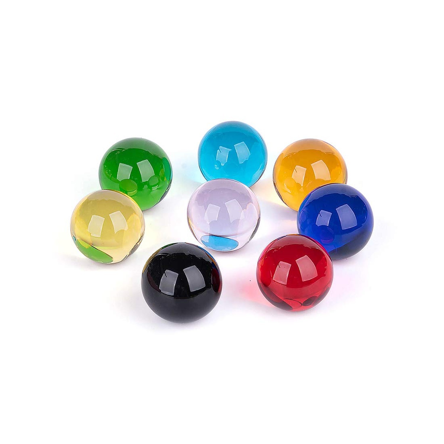 LONGWIN 8pcs Multicolor 40mm(1.6inch) Crystal Solid Ball Glass Sphere Gemston…