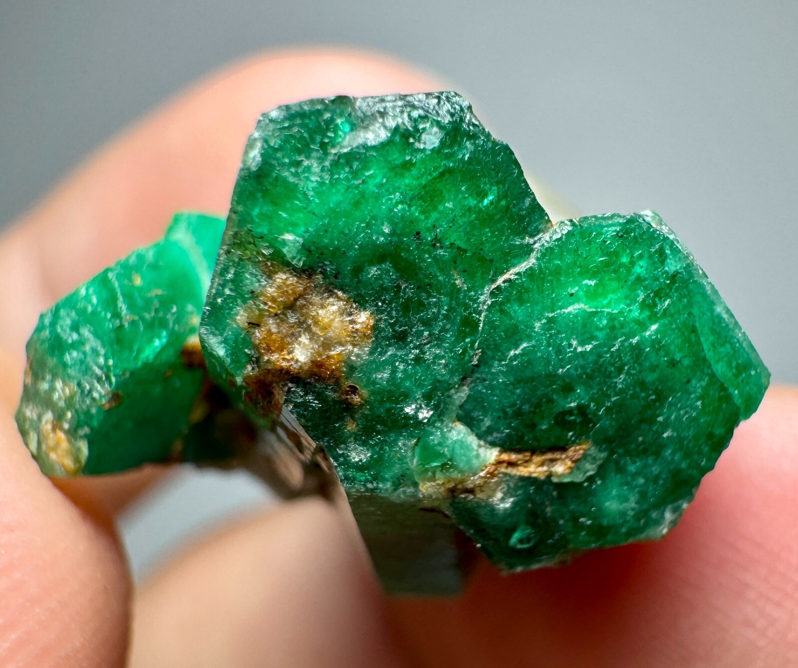 Panjshir Green Emerald Crystals Bunch With Quartz @AFG. 38 Carat