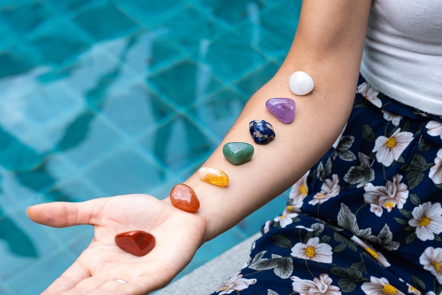 Complete Chakra Stones Set with Free E-Book & Guide – Excellent Gift Idea