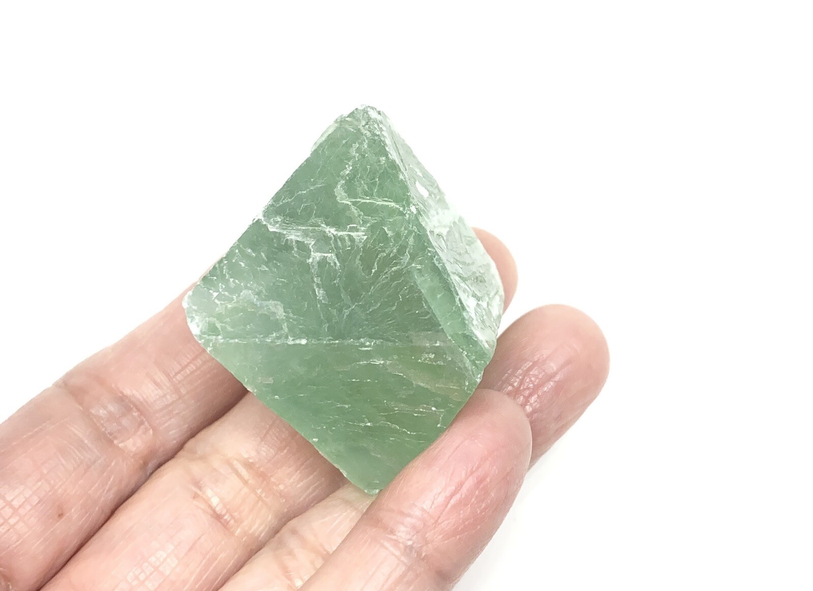 Fluorite Octahedron Green 66g, Aura, Feng Shui, Crystal Healing
