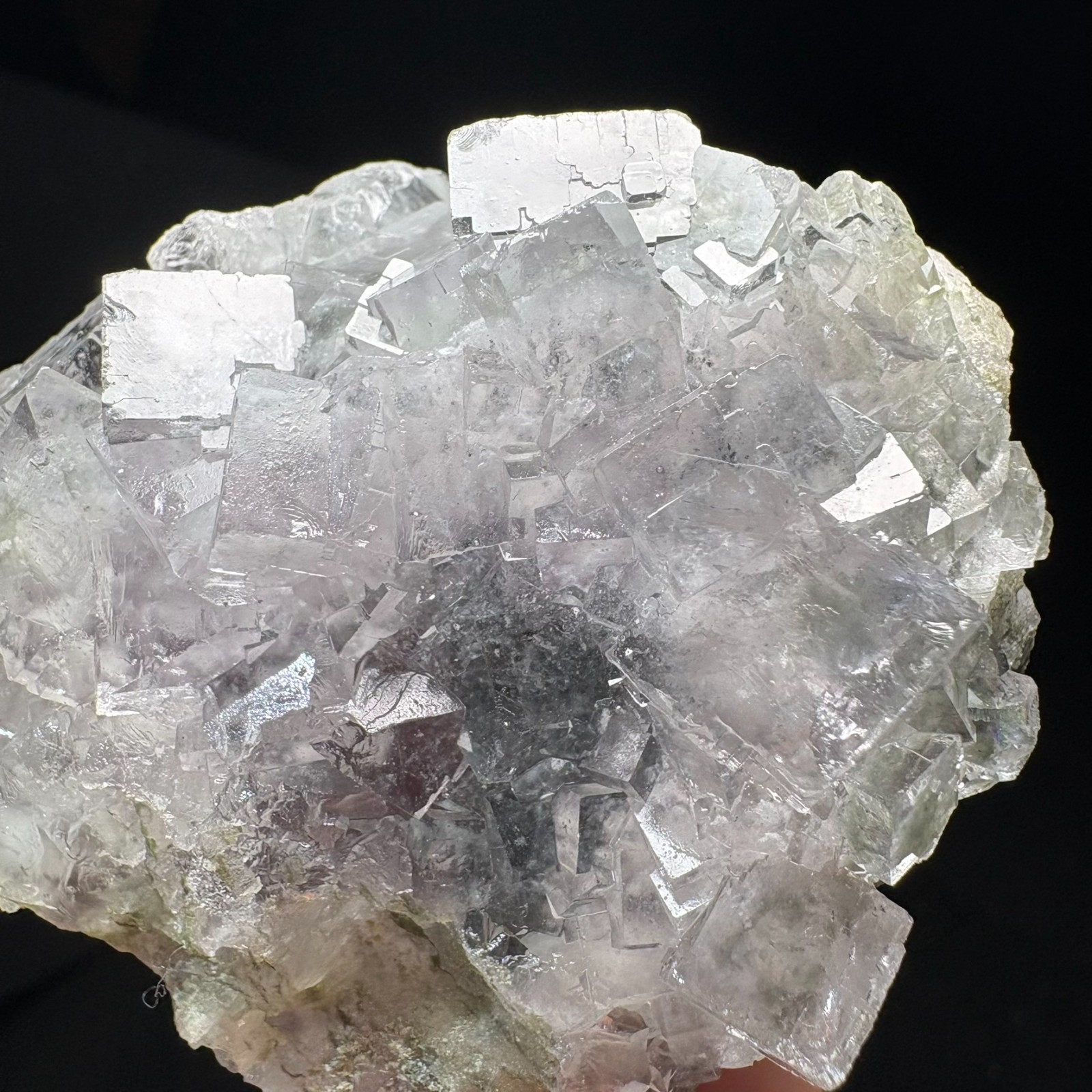 AAA+ Water-Clear Cubic Fluorite Cluster Specimen Natural Crystal Raw Mineral