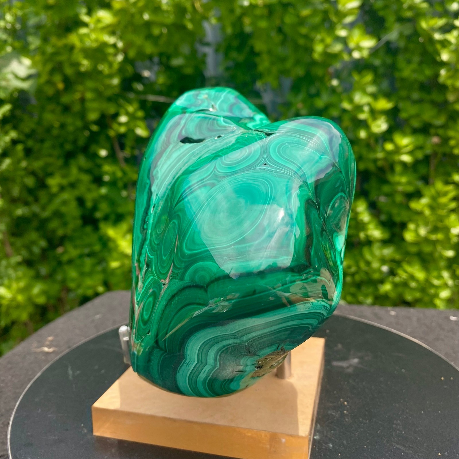 8.26LB Natural glossy Malachite transparent cluster rough mineral sample