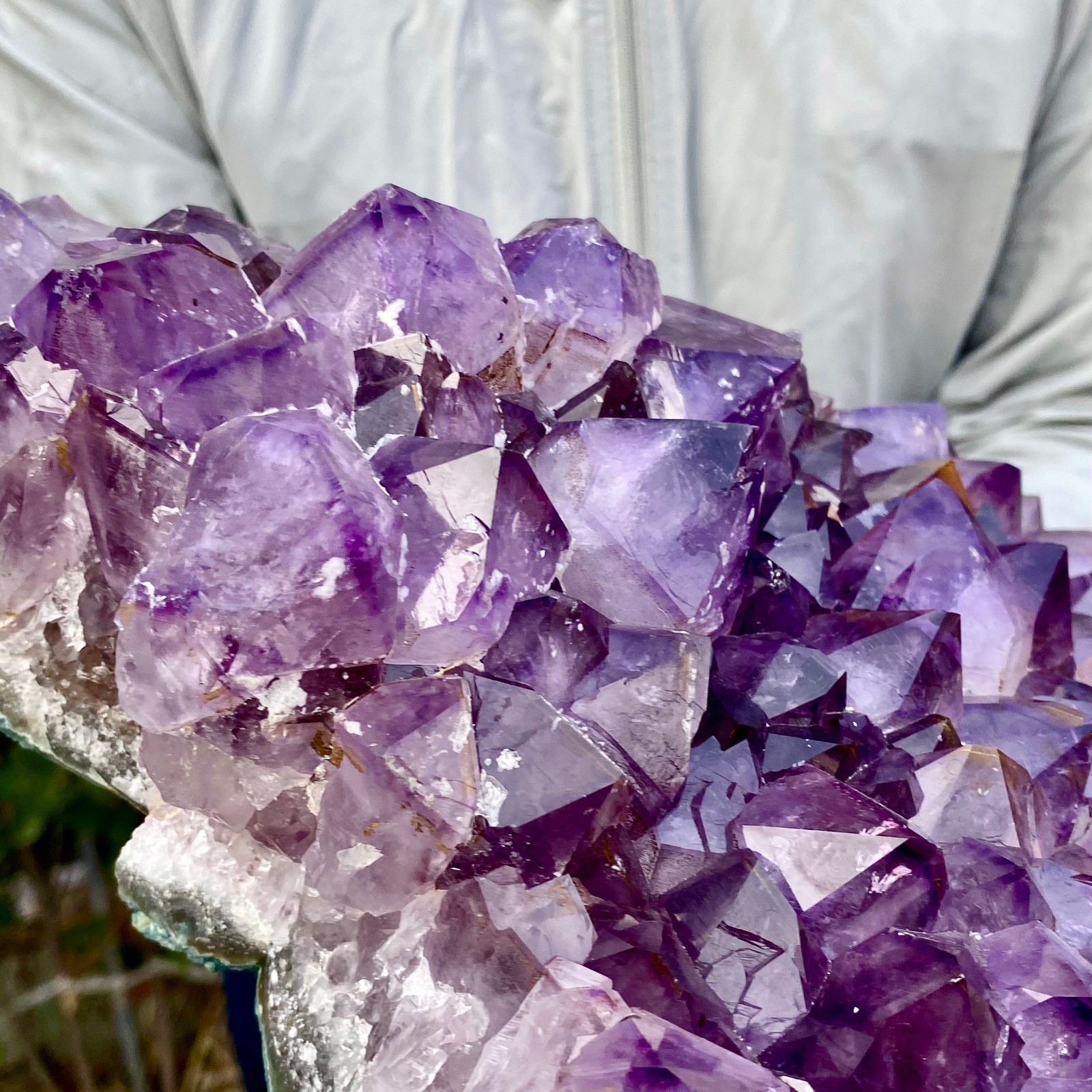 8.8LB Natural Amethyst geode quartz cluster crystal specimen Healing