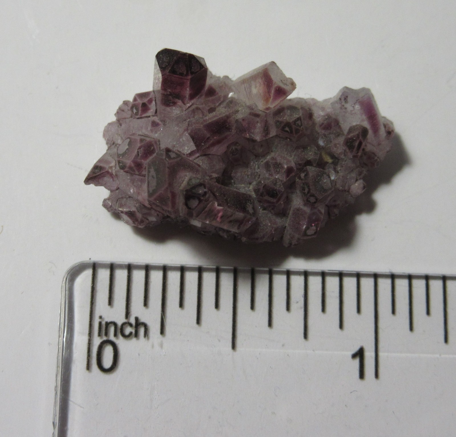 Rare Raspberry Aura Quartz 1 1/8 Inch Cluster Collectible RAQCC-7
