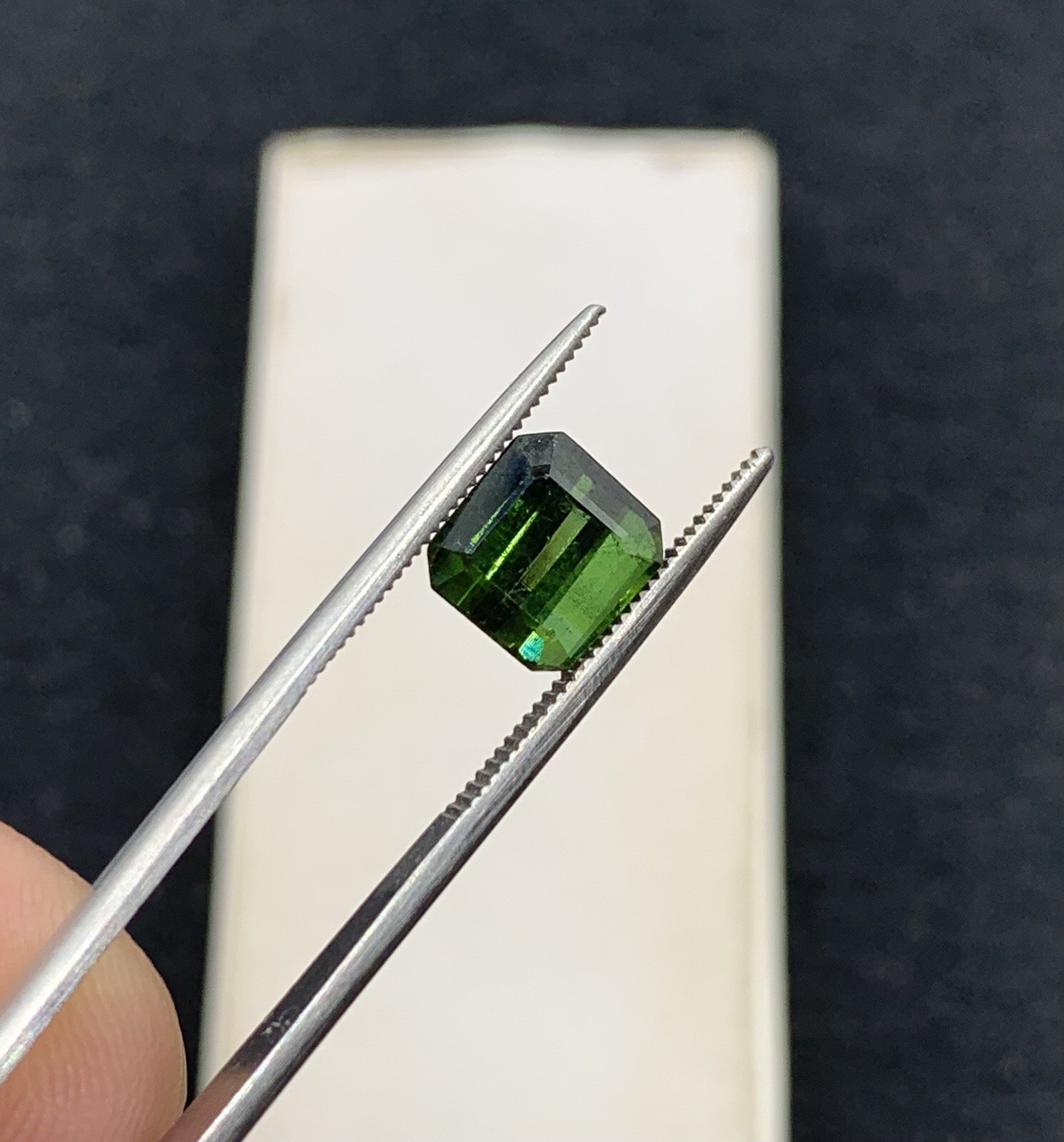 2.30 Cts Dark Green Tourmaline Gemstone From Afghanistan.