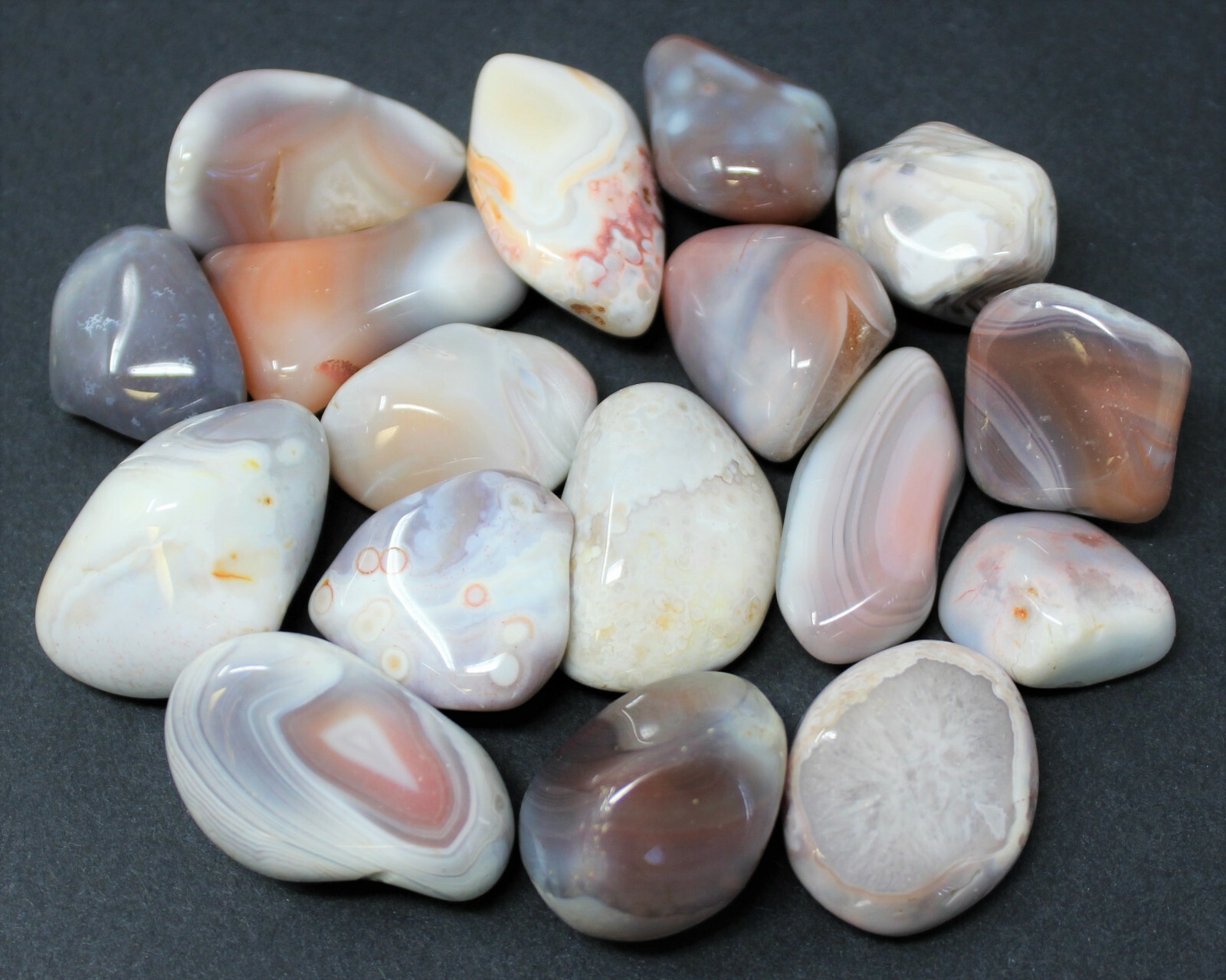 Pink Botswana Agate Tumbled Stones: Choose How Many (Tumbled Botswana Agate)