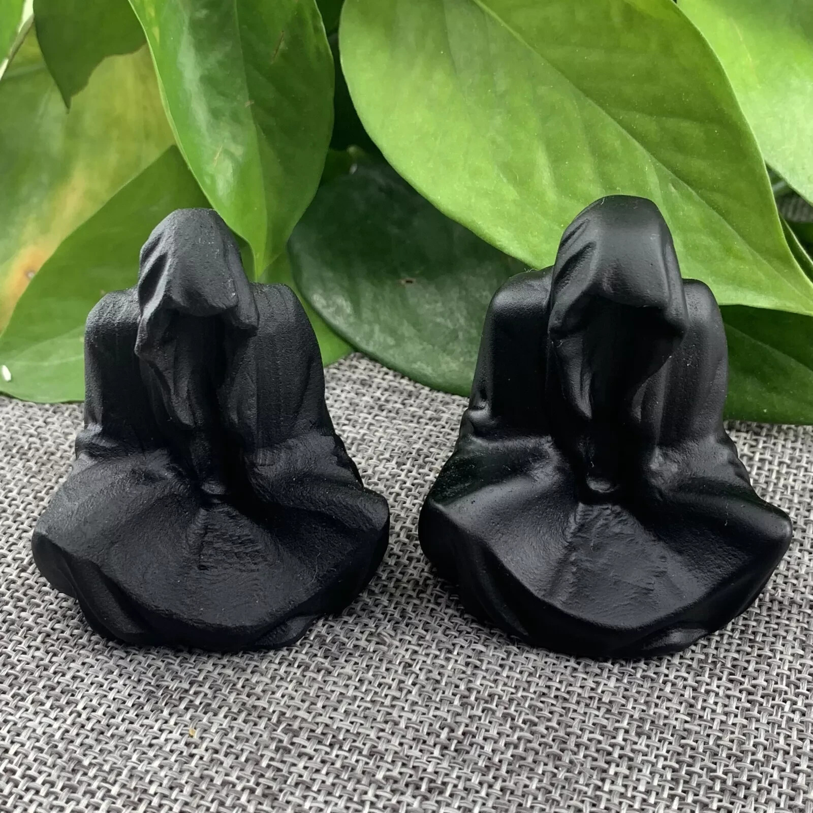 2″ Natural Obsidian Quartz Carved Quartz Crystal Skull Reiki Healing Gift 1pc
