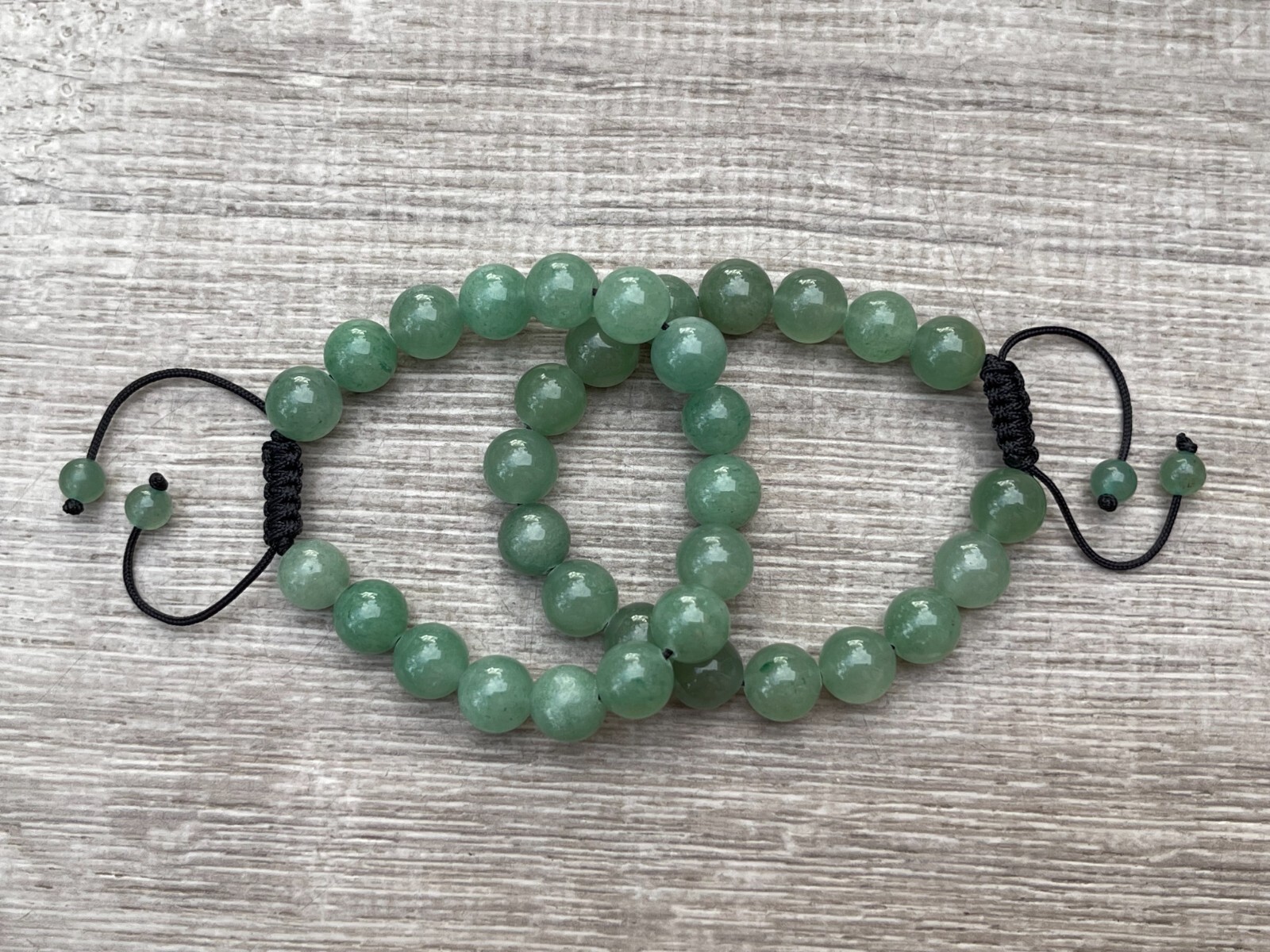 Grade A++Green Aventurine Crystal Adjustable Bead Bracelet 10mm,Genuine Bracelet
